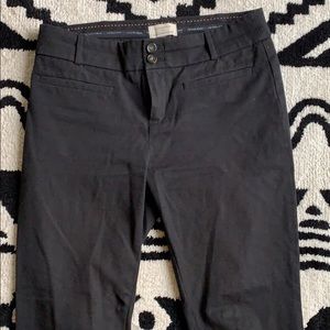 Anthropologie Cropped Black Pants
